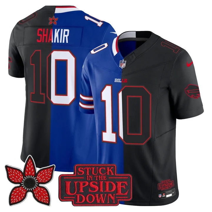 Men's Buffalo Bills 'Upside Down Edition' Vapor Limited Jersey - All Stitched Khalil Shakir10
