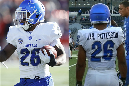 Men's Buffalo Bulls #26 Jaret Patterson Nike White College football Game Jersey