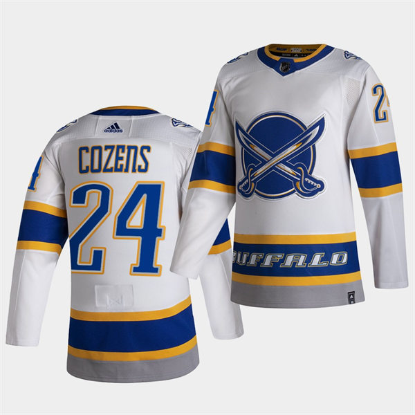 Men's Buffalo Sabres #24 Dylan Cozens 2021 Reverse Retro Special Edition Stitched Jersey