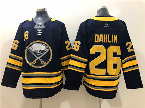 Men's Buffalo Sabres #26 Rasmus Dahlin Adidas Home Navy Stitched Jersey