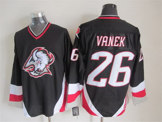 Men's Buffalo Sabres #26 Thomas Vanek 1996-97 Black CCM Vintage Throwback Stitched Jersey