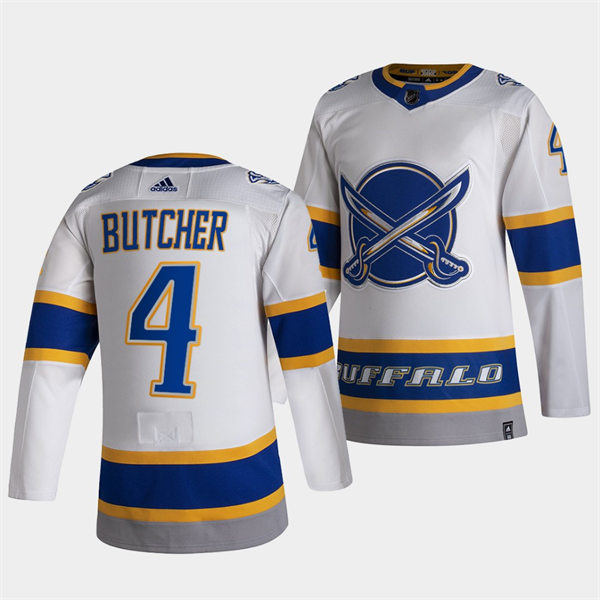Men's Buffalo Sabres #4 Will Butcher 2021 Reverse Retro Special Edition Stitched Jersey