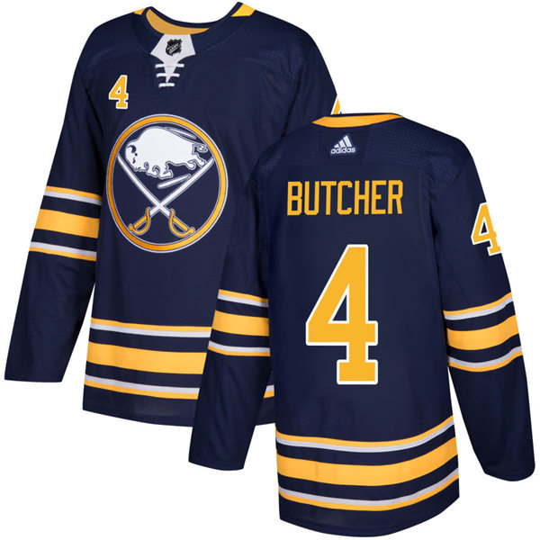 Men's Buffalo Sabres #4 Will Butcher adidas Navy Stitched Player Stitched Jersey
