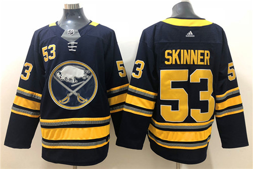 Men's Buffalo Sabres #53 Jeff Skinner Adidas Home Navy Stitched Jersey