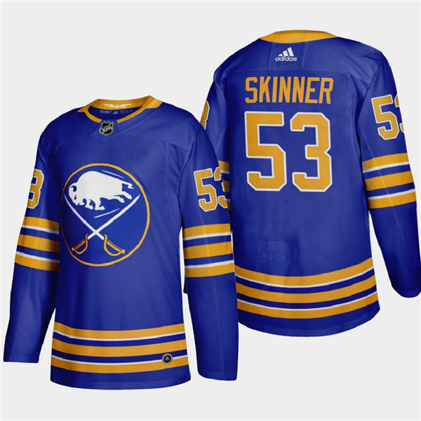 Men's Buffalo Sabres #53 Jeff Skinner Adidas Home Premier Royal Stitched Jersey