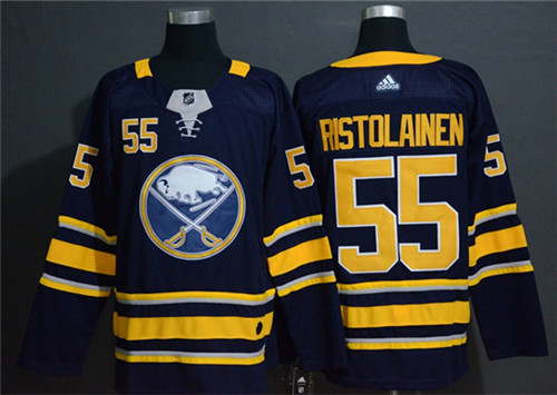 Men's Buffalo Sabres #55 Rasmus Ristolainen Adidas Home Navy Stitched Jersey