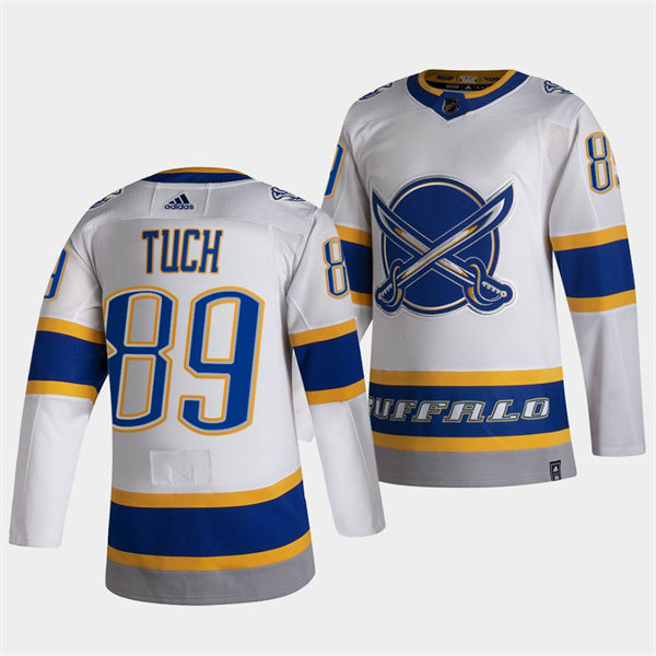 Men's Buffalo Sabres #89 Alex Tuch 2021 Reverse Retro Special Edition Stitched Jersey