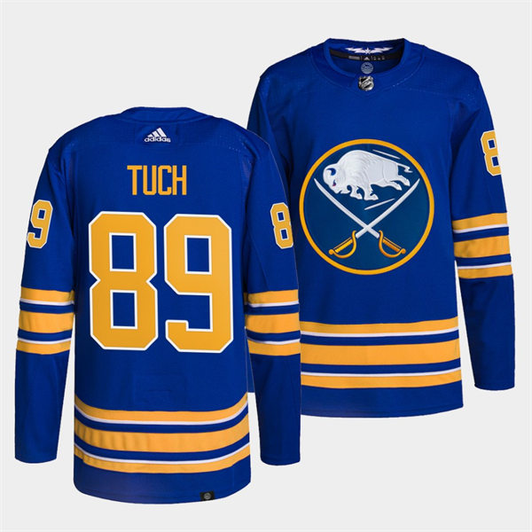 Men's Buffalo Sabres #89 Alex Tuch Adidas Royal Home Premier Stitched Jersey