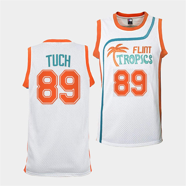 Men's Buffalo Sabres #89 Alex Tuch White The Semi-Pro Flint Tropics Basketball Stitched Jersey