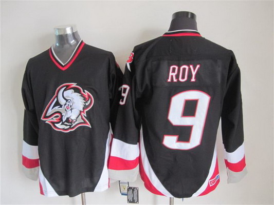 Men's Buffalo Sabres #9 Derek Roy 1996-97 Black CCM Vintage Throwback Stitched Jersey