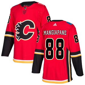 Men's Calgary Flames #88 Andrew Mangiapane adidas Red Home Stitched Jersey
