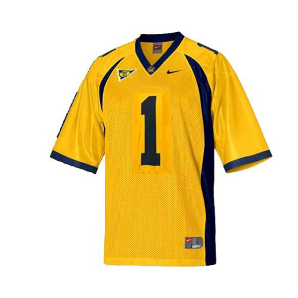 Men's California Golden Bears #1 DeSean Jackson Gold Football Jersey