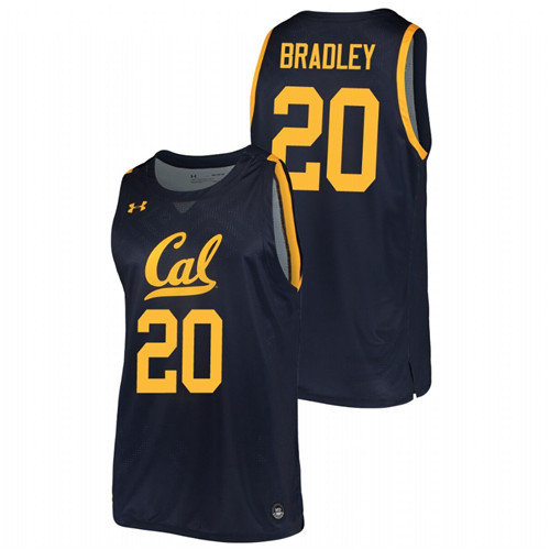 Men's California Golden Bears Matt Bradley 2019-20 College Basketball Jersey Navy