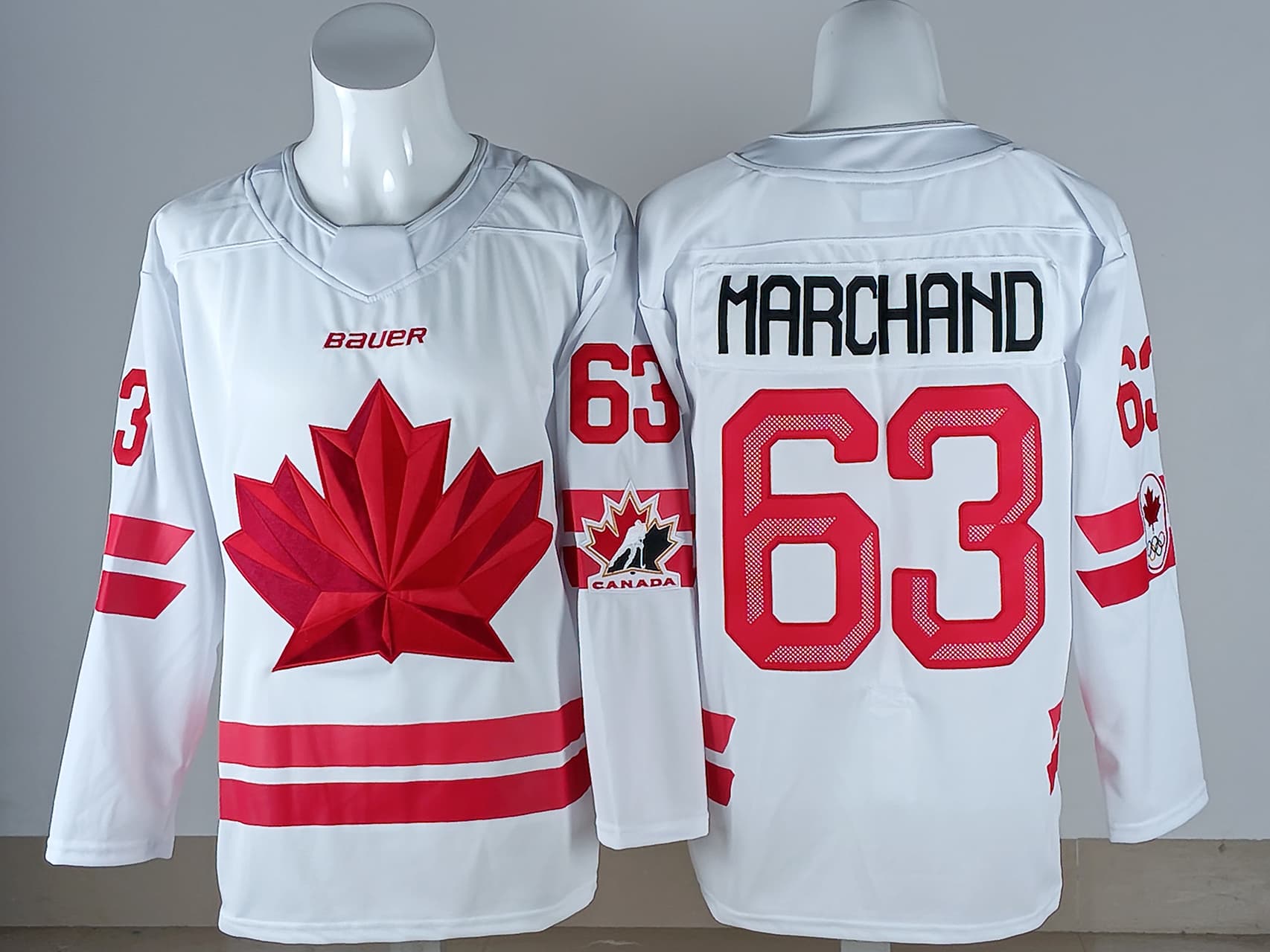 Men's Canada #63 Brad Marchand 2026 Canada Olympic  Hockey Jersey