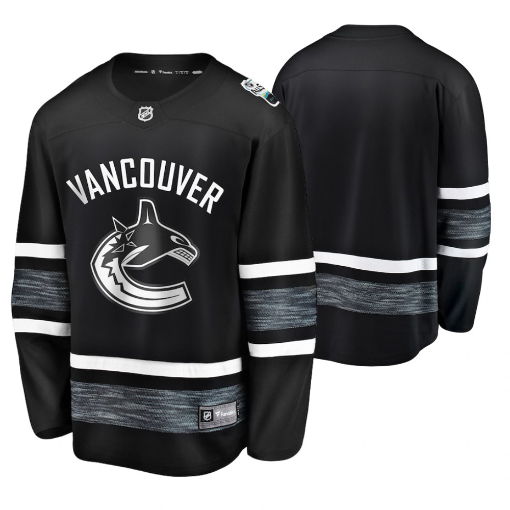 Men's Canucks # Black 2019 NHL All-Star Jersey