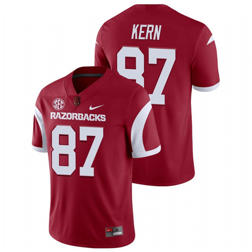 Men's Cardinal Arkansas Razorbacks Blake Kern College Football Playoff Game Jersey