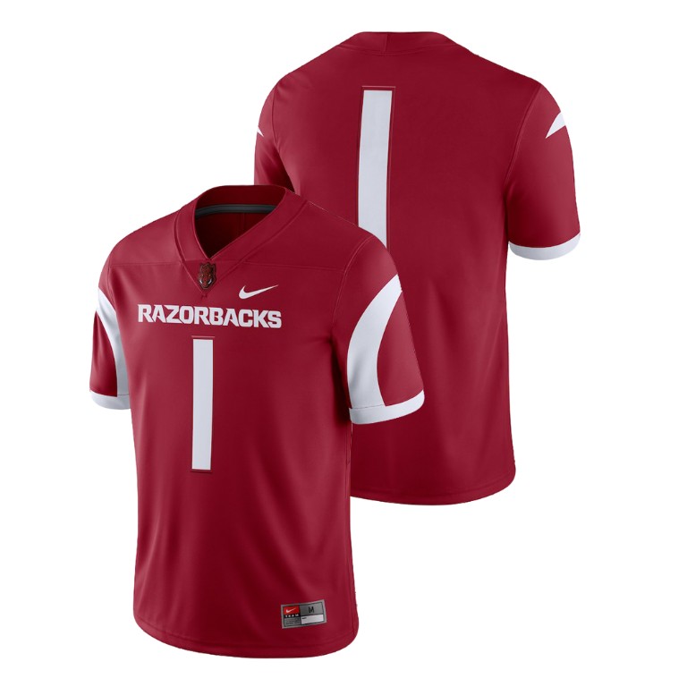 Men's Cardinal Nike College Football Arkansas Razorbacks 2018 Game Jersey