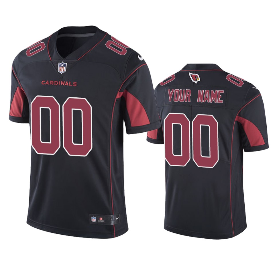 Men's Cardinals Black Custom Color Rush Limited Jersey