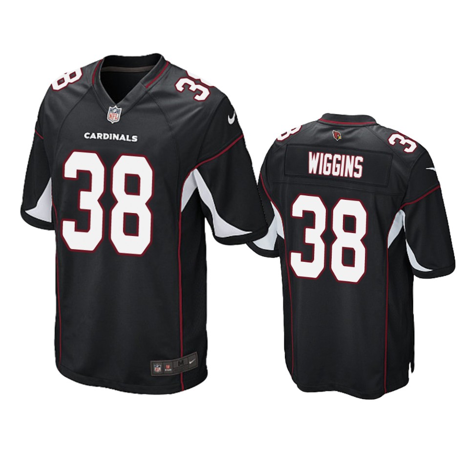 Men's Cardinals Black James Wiggins Alternate Game Jersey