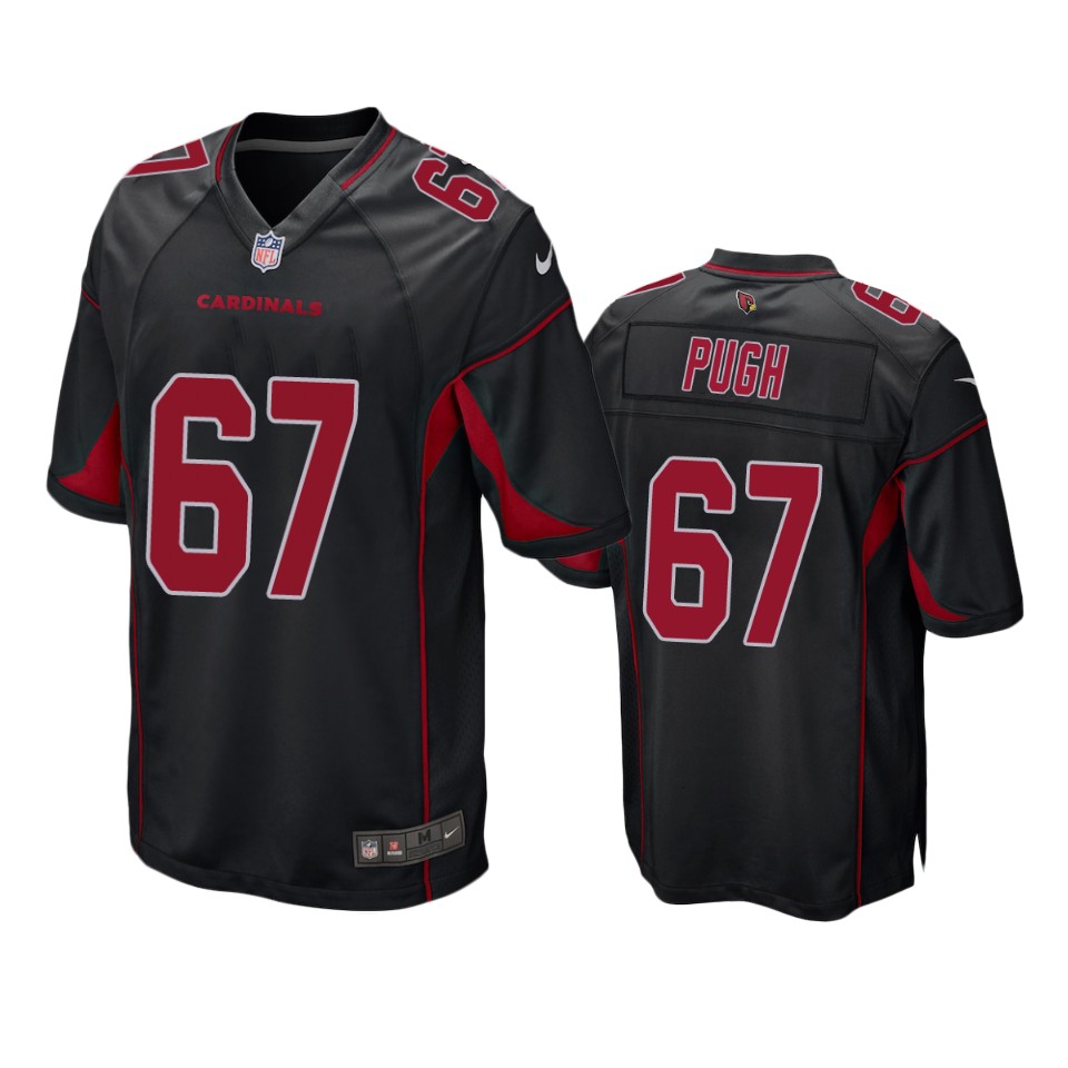 Men's Cardinals Black Justin Pugh Alternate Game Jersey