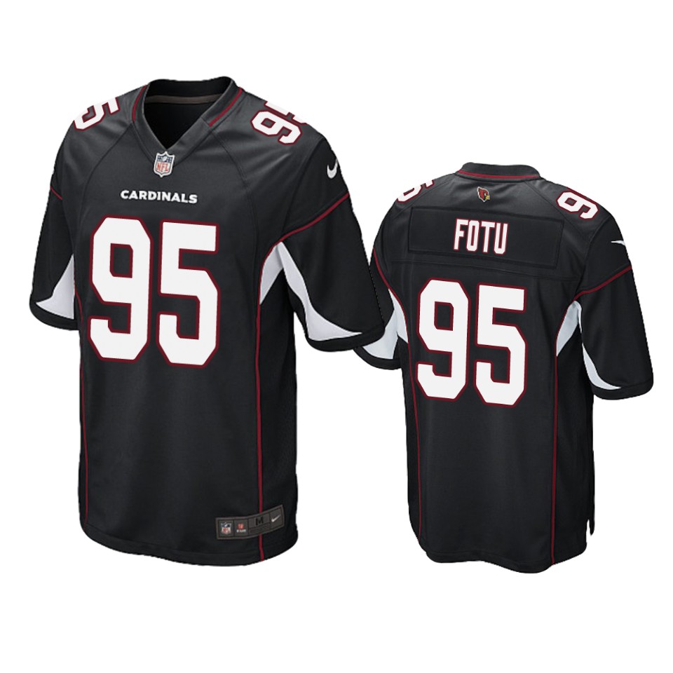 Men's Cardinals Black Leki Fotu Alternate Game Jersey