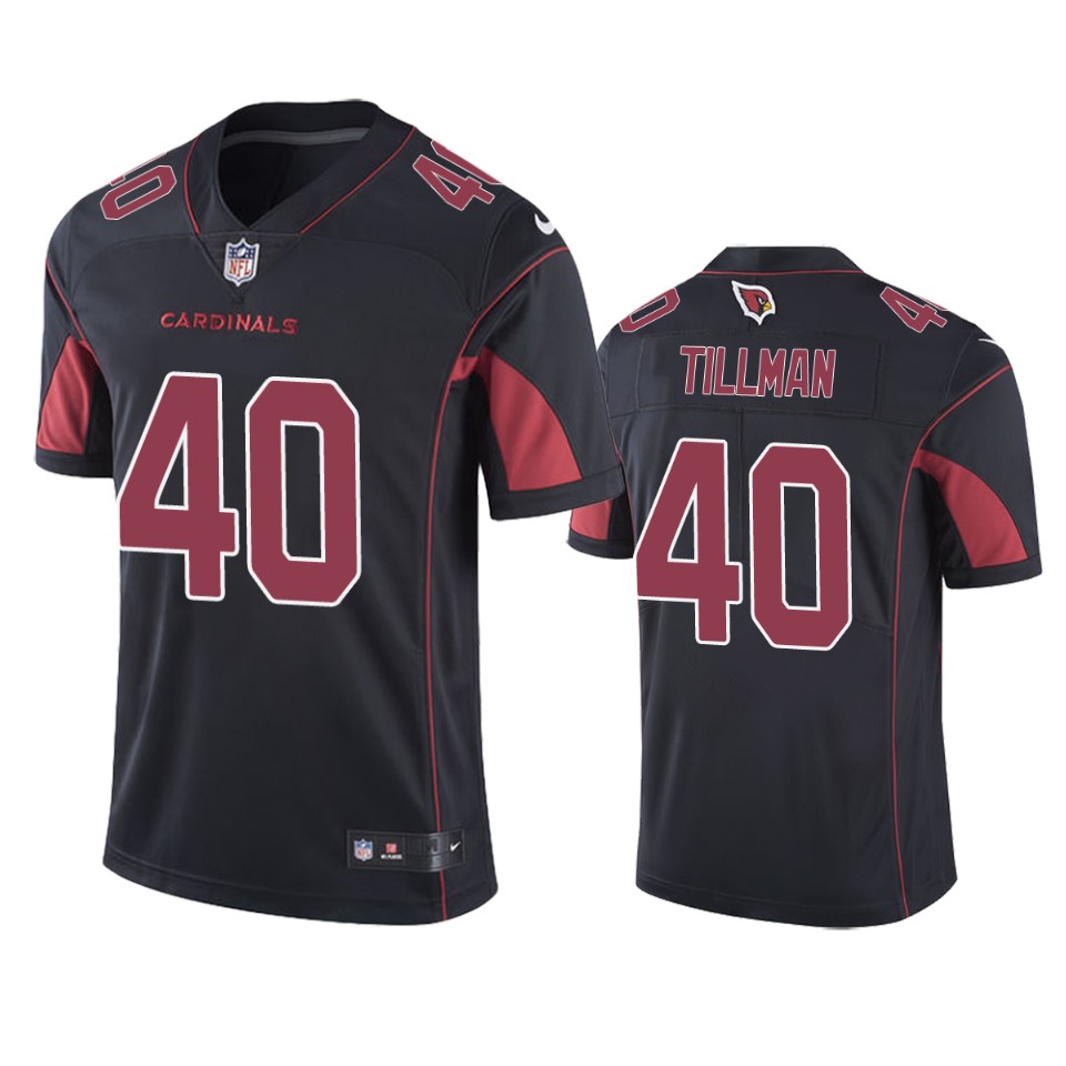 Men's Cardinals Black Pat Tillman Color Rush Limited Jersey