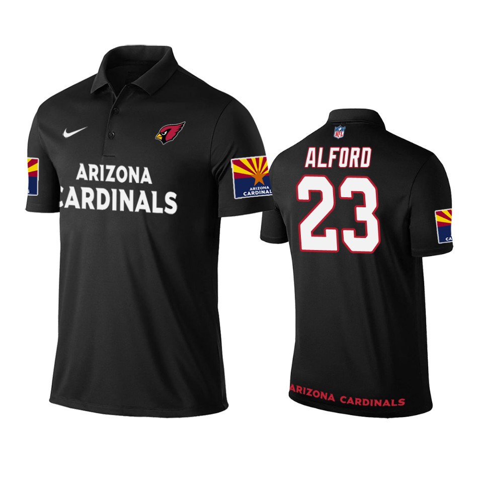 Men's Cardinals Black Robert Alford Player Performance polo