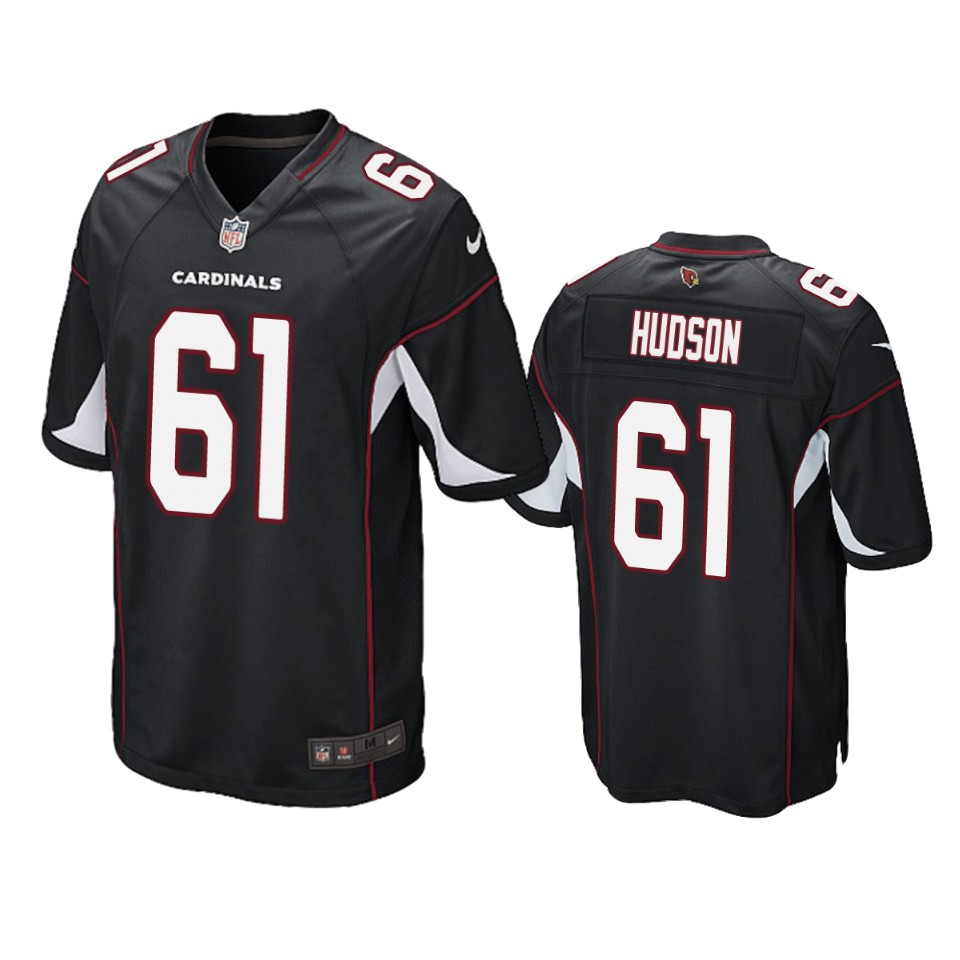 Men's Cardinals Black Rodney Hudson Alternate Game Jersey