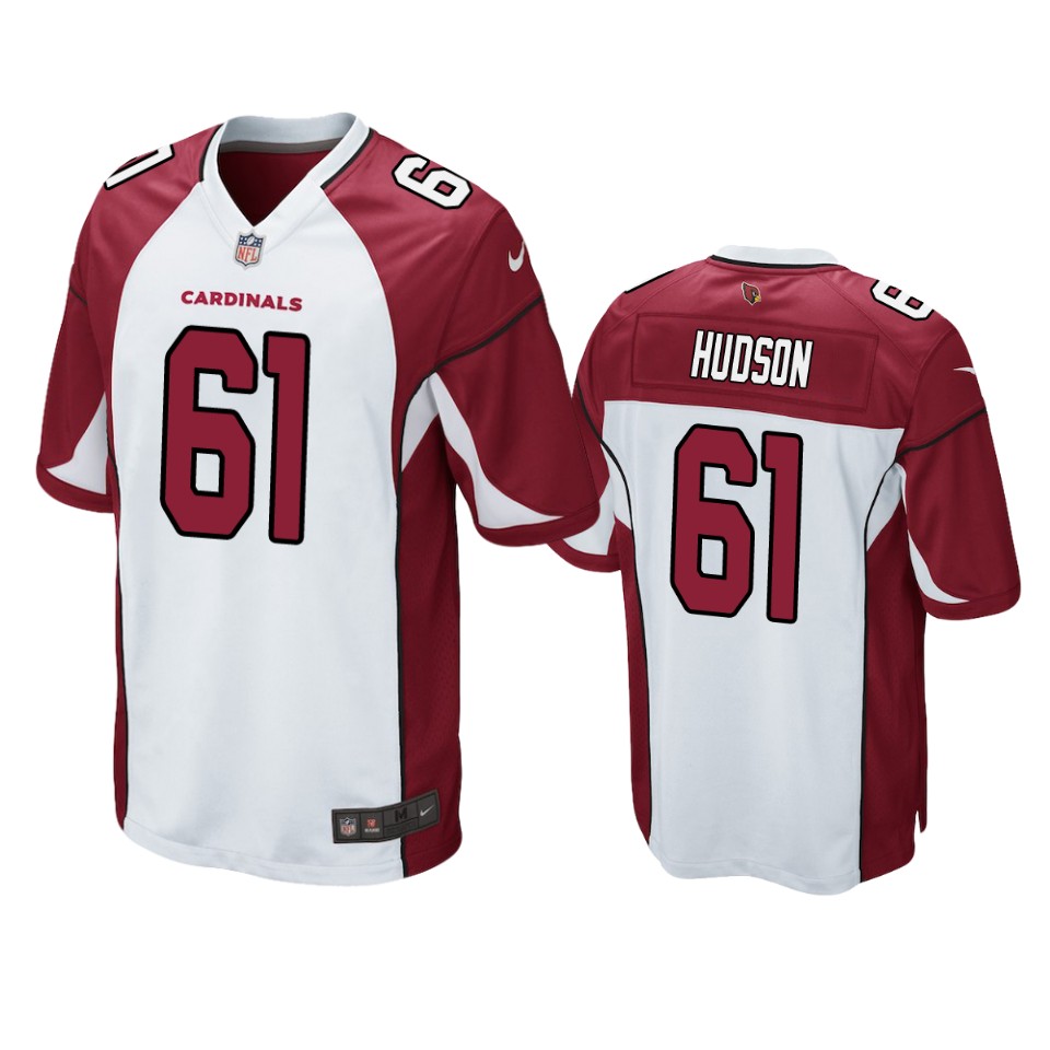 Men's Cardinals White Rodney Hudson Game Jersey