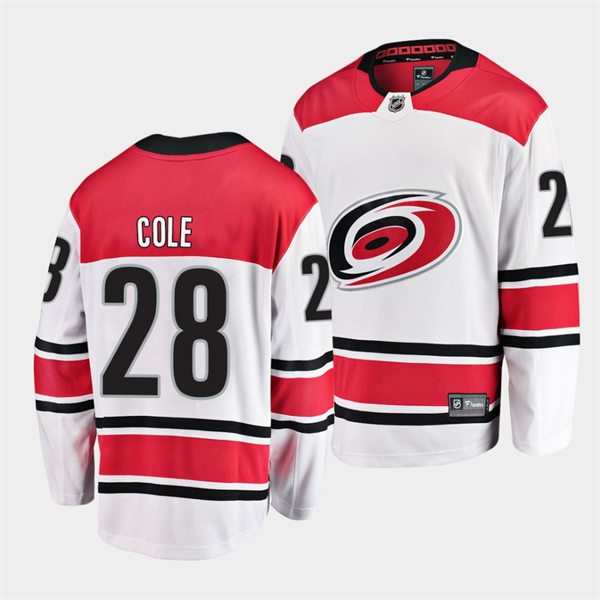 Men's Carolina Hurricanes #28 Ian Cole Adidas previous White Stitched Jersey