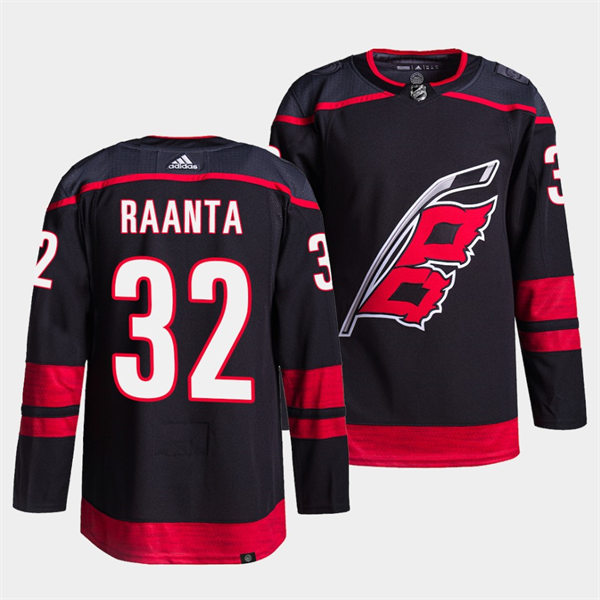 Men's Carolina Hurricanes #32 Antti Raanta Adidas Black Alternate Player Stitched Jersey