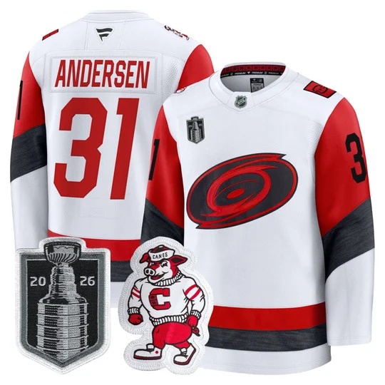 Men's Carolina Hurricanes 2026 Stanley Cup Patch Premium Jersey - All Stitched