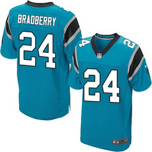 Men's Carolina Panthers #24 James Bradberry Light Blue Alternate Nike Elite Jersey