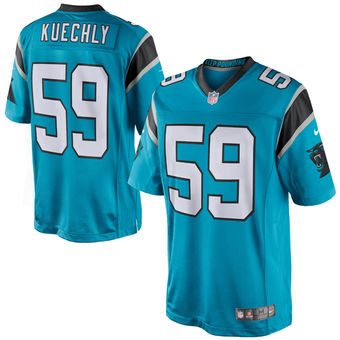 Men's Carolina Panthers #59 Luke Kuechly Nike Panther Blue Limited Jersey