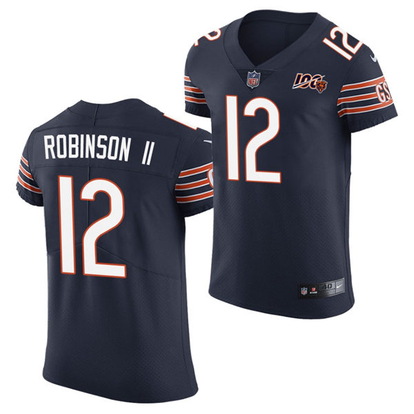 Men's Chicago Bears #12 Allen Robinson II Nike Navy Vapor Limited Jersey