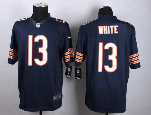 Men's Chicago Bears #13 Kevin White 2015 NFL Draft 7th Overall Pick Nike Navy Blue Limited Stitched Jersey