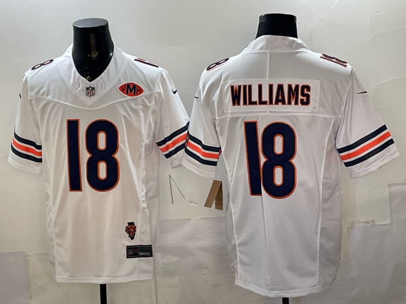Men's Chicago Bears #18 Caleb Williams  Limited  Stitched  Football   Jersey