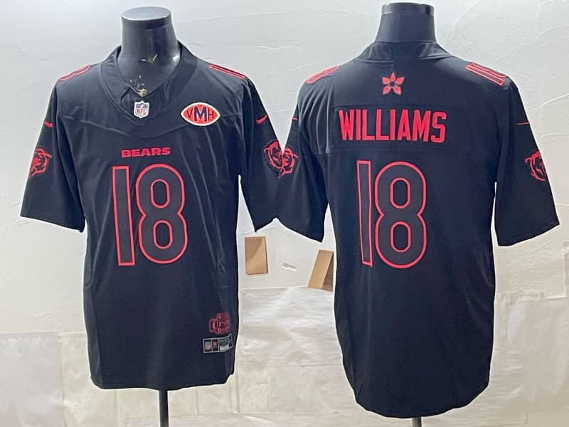 Men's Chicago Bears #18 Caleb Williams  Limited Stitched    Football Jersey