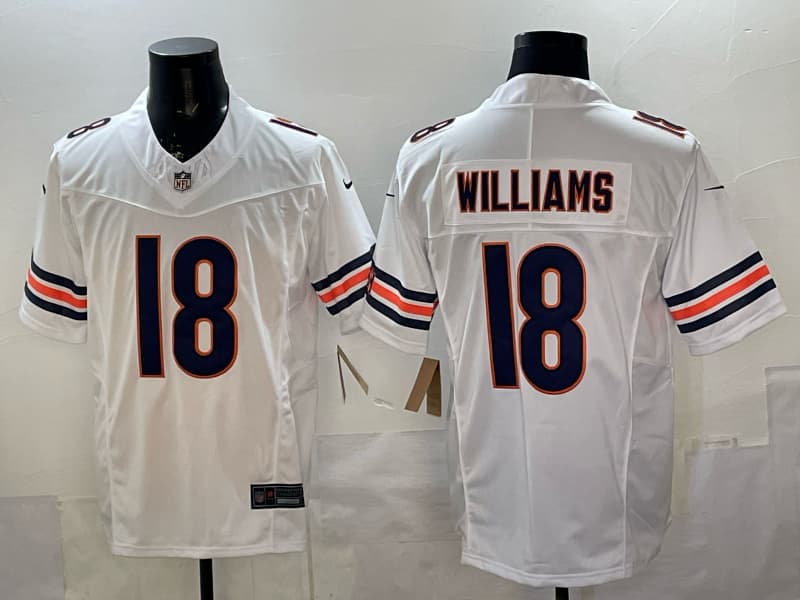 Men's Chicago Bears #18 Caleb Williams  Limited Stitched Football Jersey