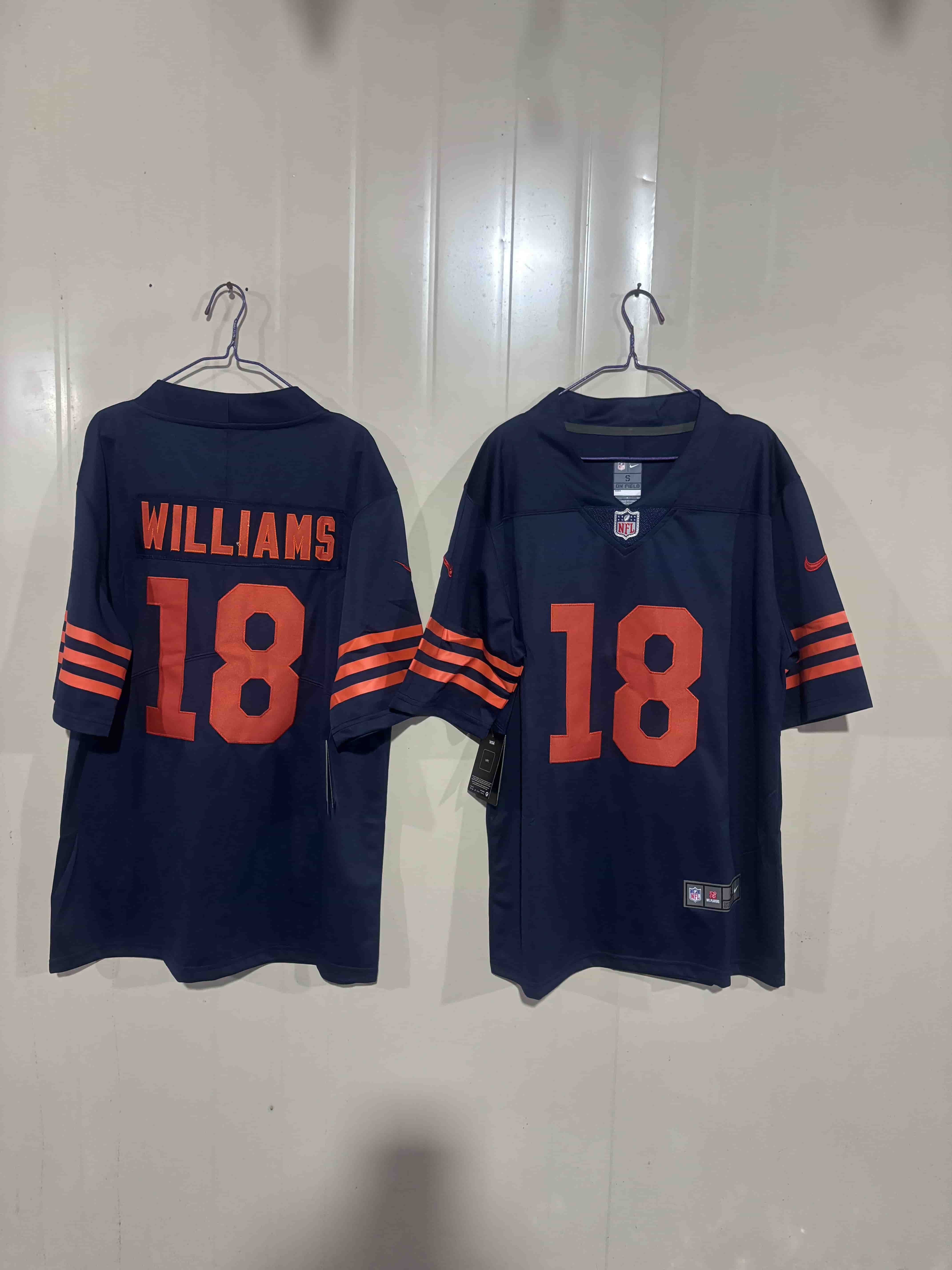 Men's Chicago Bears #18 Caleb Williams Limited Stitched Football Jersey