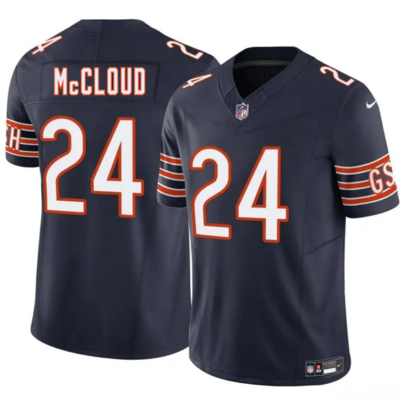 Men's Chicago Bears #24 Nick McCloud Navy 2025 F.U.S.E. Vapor Untouchable Limited Football Stitched Jersey