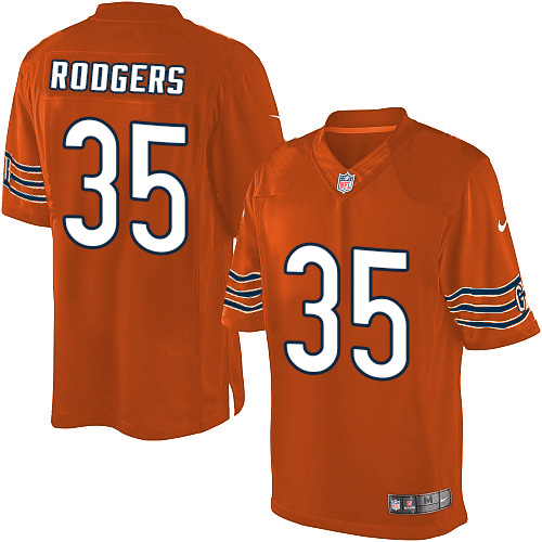 Men's Chicago Bears #35 Jacquizz Rodgers Nik Elite Orange Alternate NFL Jersey