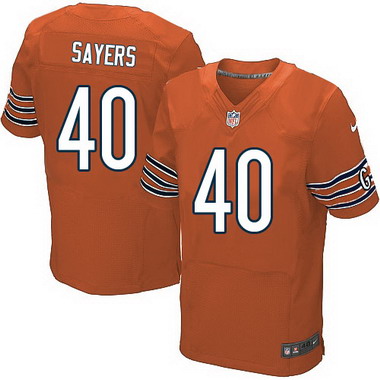 Men's Chicago Bears #40 Gale Sayers Orange Retired Player NFL Nike Elite Jersey