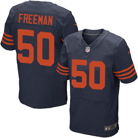 Men's Chicago Bears #50 Jerrell Freeman BlueOrange Alternate Nike Elite Jersey