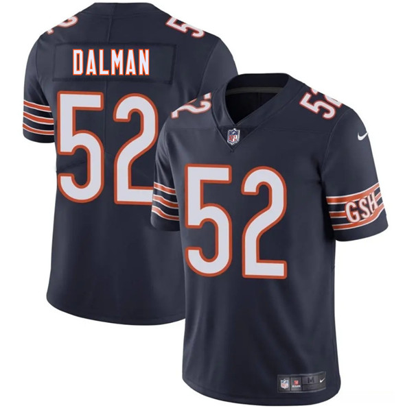 Men's Chicago Bears #52 Drew Dalman Navy 2025 Vapor Football Stitched Jersey