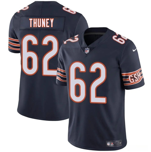 Men's Chicago Bears #62 Joe Thuney Navy 2025 Vapor Football Stitched Jersey
