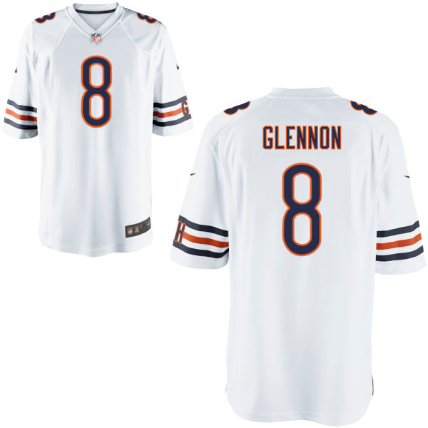 Men's Chicago Bears #8 Mike Glennon Nike Player Elite White Jersey