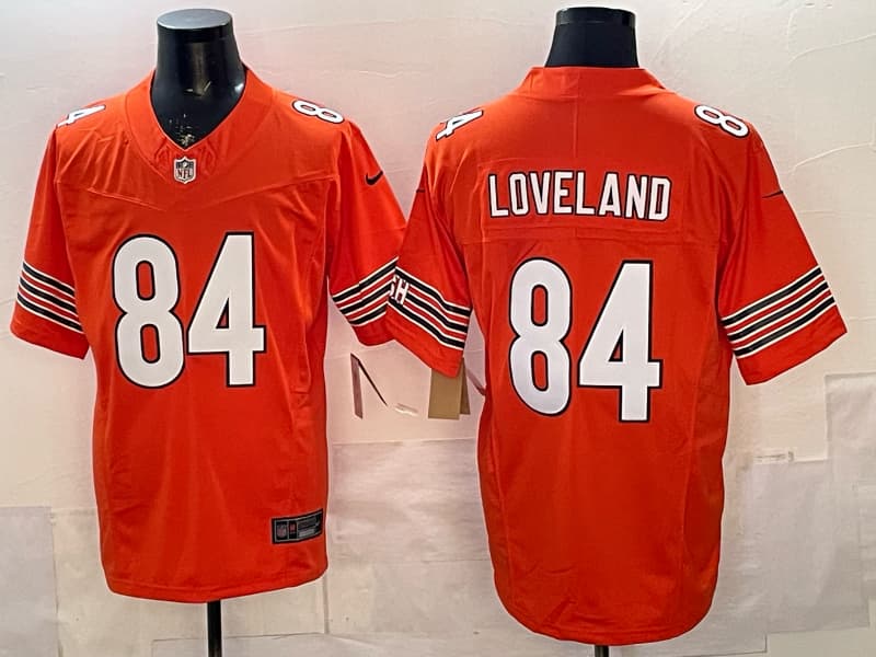 Men's Chicago Bears #84  Colston Loveland     Vapor Untouchable   Football Stitched Jersey