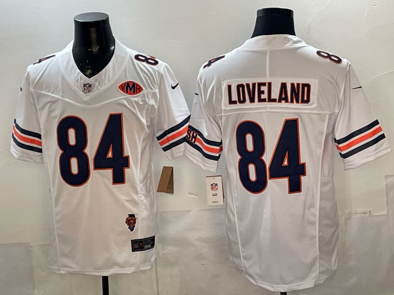 Men's Chicago Bears #84 Colston Loveland  Vapor Untouchable Football Stitched Jersey