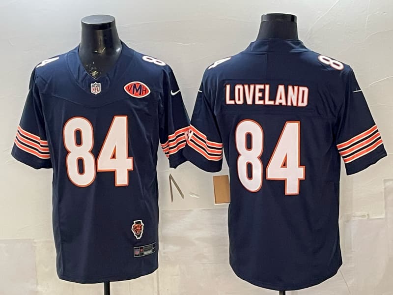 Men's Chicago Bears #84 Colston Loveland Navy Vapor Untouchable Football Stitched  # Jersey